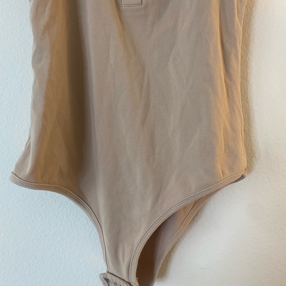 Tan Henley Bodysuit - Picture 8 of 8
